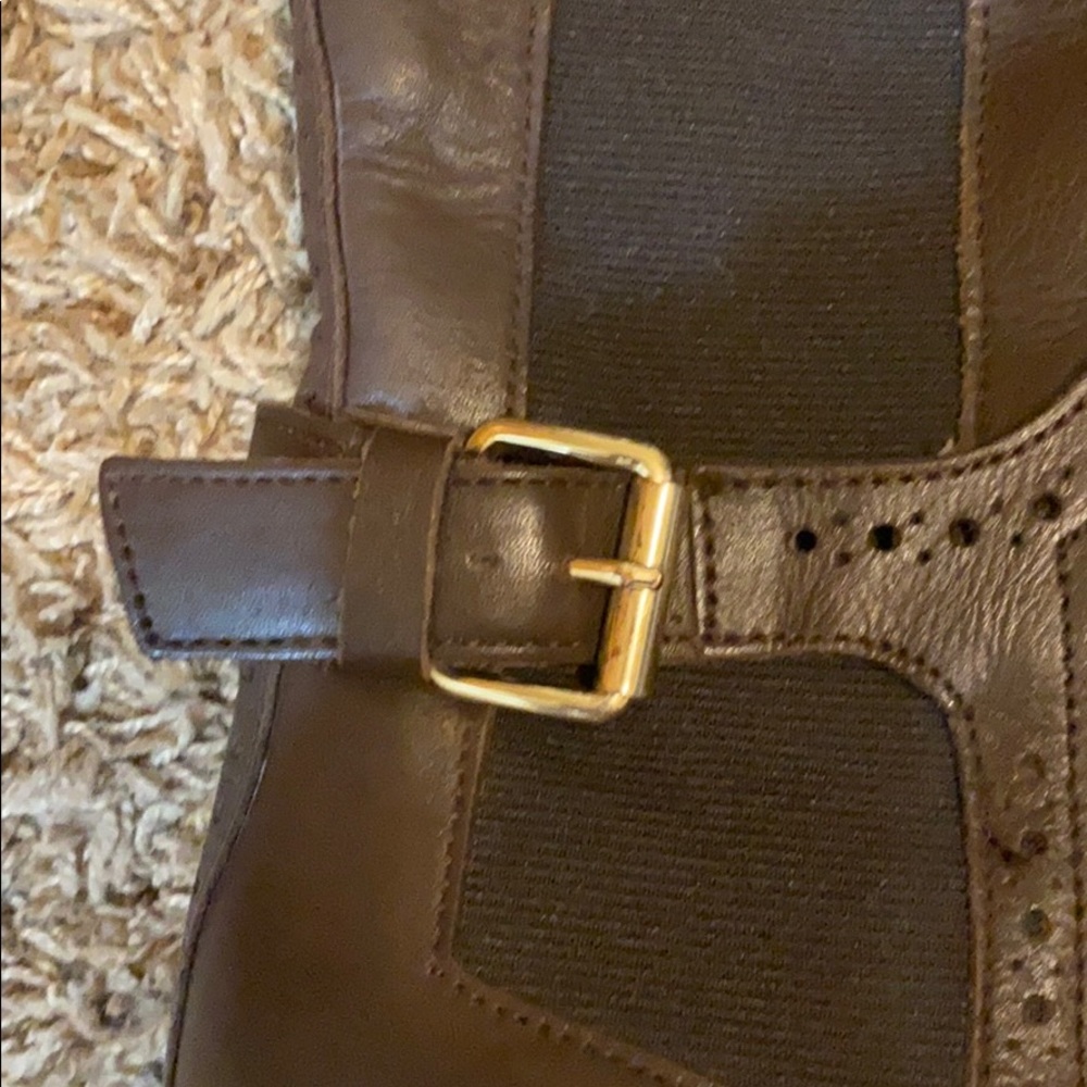 Aldo Brown Leather Riding boots - Picture 4 of 6